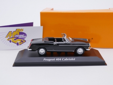 Preview: Maxichamps 940112931 # Peugeot 404 Cabriolet Baujahr 1962 " schwarz " 1:43