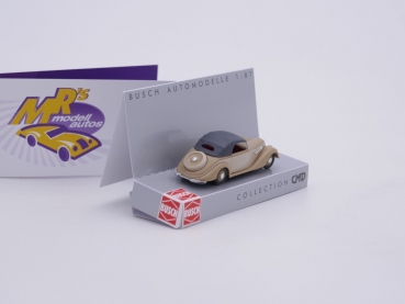 Preview: Busch 40291 # EMW 327 Cabriolet (geschlossenem Verdeck) " hellbraun " 1:87