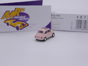 Preview: Busch 48733 # Fiat 500 Kleinwagen Baujahr 1965 " pretty pink " 1:87