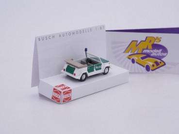 Preview: Busch 52713 # Volkswagen 181 Kurierwagen " weiß-grün " Polizei Köln " 1:87
