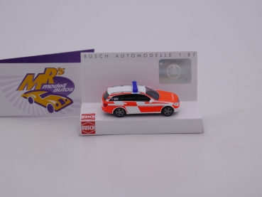 Preview: Busch 43670 # Mercedes-Benz C-Klasse T-Modell " Feuerwehr Frankfurt " 1:87