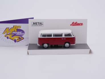Preview: Schuco 20303 # Volkswagen T2 Bus Baujahr 1967 - 1979 " rot-weiß " 1:64