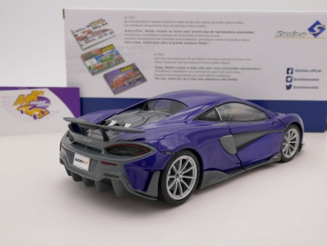 Preview: Solido S1804502 # McLaren 600LT Coupe Baujahr 2018 " lilametallic " 1:18