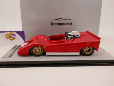 Preview: Tecnomodel TM18-225A # Ferrari 712 Can Am Press Version Bj. 1971 " ferrarirot " 1:18