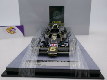 Preview: Tecnomodel TM18-175D # Lotus 77 F1 No. 6 Brazil GP 1976 " Mario Andretti " 1:18