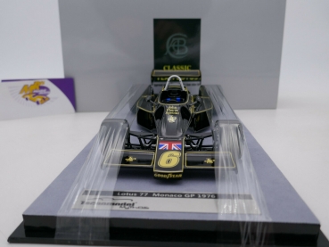 Preview: Tecnomodel TM18-175B # Lotus 77 F1 No. 6 Monaco GP 1976 " Gunnar Nilson " 1:18