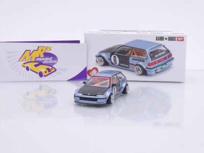 TSM MINI GT KHMG179 # Honda Civic EF VTEC #0 " Kaido House - Roulette V1 " 1:64