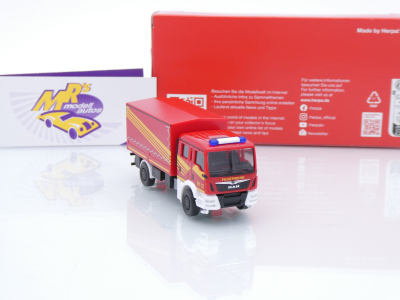Preview: Herpa 098649 # MAN TGM Mehrzweckkraftwagen (MzKW) " Feuerwehr 112 Neutral " 1:87