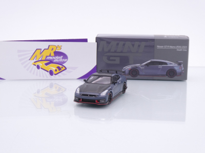 TSM MINI GT MGT00868-L # Nissan Skyline R35 GT-R Nismo 2024 LHD " grau " 1:64