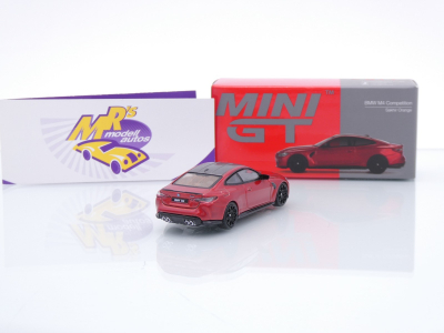 Preview: TSM MINI GT MGT00811-L # BMW M4 G82 Competition 2024 LHD " Sahkir Orange " 1:64