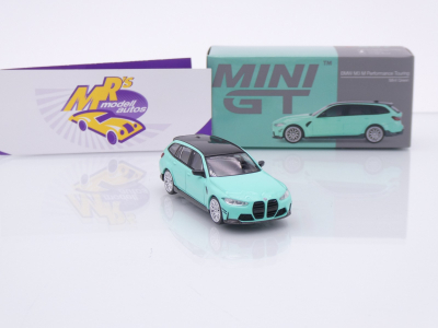 Preview: TSM MINI GT MGT00897-L # BMW M3 G81 Touring 2022 LHD " Mintgrün " 1:64