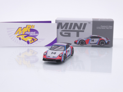 TSM MINI GT MGT00964-L # Porsche 911 992 Dakar 2024 LHD " Martini Tribute " 1:64