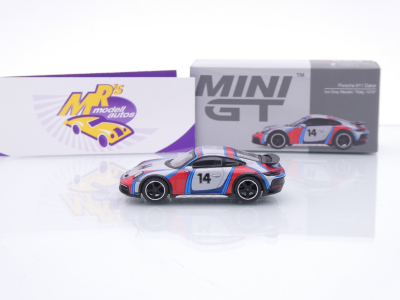 Preview: TSM MINI GT MGT00964-L # Porsche 911 992 Dakar 2024 LHD " Martini Tribute " 1:64
