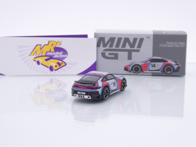 Preview: TSM MINI GT MGT00964-L # Porsche 911 992 Dakar 2024 LHD " Martini Tribute " 1:64