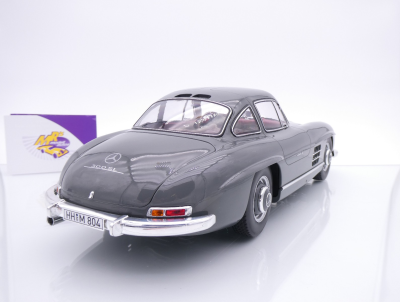 Preview: Norev 123852 # Mercedes-Benz 300 SL Flügeltürer Baujahr 1954 " Grafitgrau " 1:12