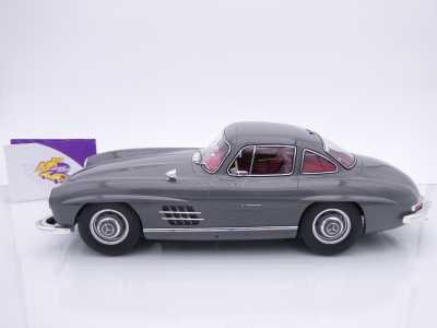 Preview: Norev 123852 # Mercedes-Benz 300 SL Flügeltürer Baujahr 1954 " Grafitgrau " 1:12