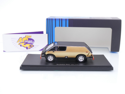 Preview: AutoCult Avenue 60141 # Brubaker Box Lieferwagen Baujahr 1972 " goldmetallic / schwarz " 1:43