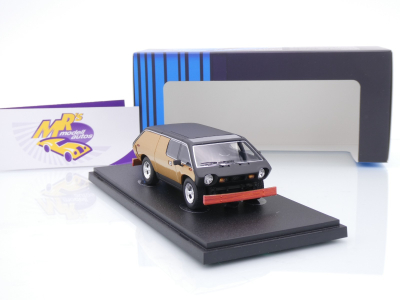 Preview: AutoCult Avenue 60141 # Brubaker Box Lieferwagen Baujahr 1972 " goldmetallic / schwarz " 1:43