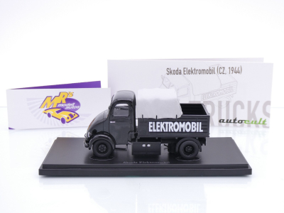 Preview: AutoCult 11020 # Skoda Elektromobil LKW Baujahr 1944 " schwarz " 1:43
