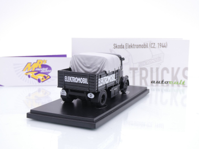 Preview: AutoCult 11020 # Skoda Elektromobil LKW Baujahr 1944 " schwarz " 1:43