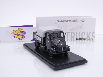 Preview: AutoCult 11020 # Skoda Elektromobil LKW Baujahr 1944 " schwarz " 1:43