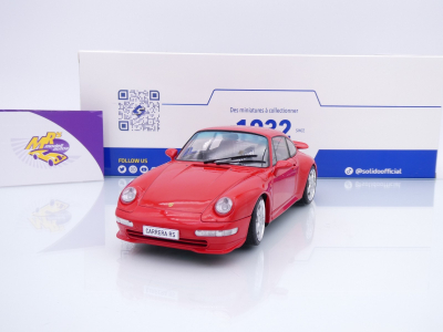 Solido S1810104 # Porsche 911 (993) Carrera RS Baujahr 1997 " indischrot " 1:18