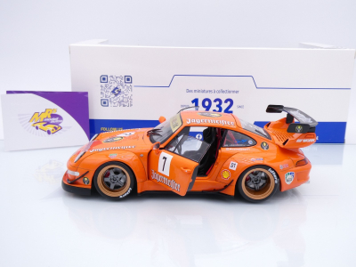 Solido S1808506 # Porsche 911 (993) RWB Rauh-Welt Baujahr 2020 " Jägermeister " 1:18