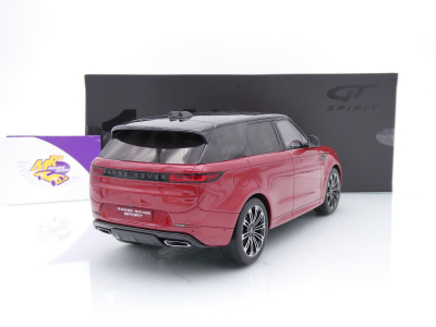 Preview: GT Spirit GT523 # Land Range Rover Sport P510E Baujahr 2022 " rotmetallic-schwarz " 1:18