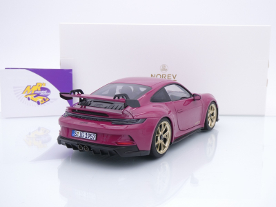 Preview: Norev 187381 # Porsche 911 (992) GT3 Baujahr 2021 " Sternrubin Neo " 1:18