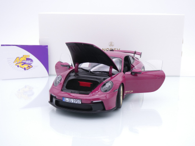 Norev 187381 # Porsche 911 (992) GT3 Baujahr 2021 " Sternrubin Neo " 1:18