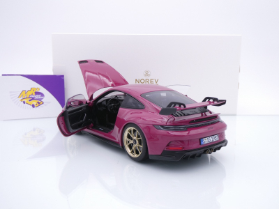 Norev 187381 # Porsche 911 (992) GT3 Baujahr 2021 " Sternrubin Neo " 1:18