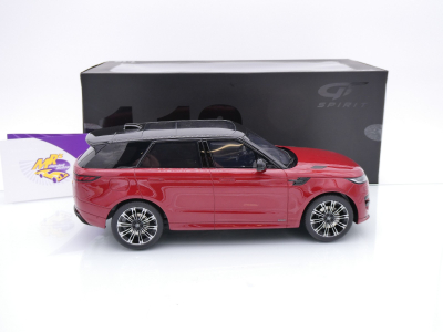 Preview: GT Spirit GT523 # Land Range Rover Sport P510E Baujahr 2022 " rotmetallic-schwarz " 1:18