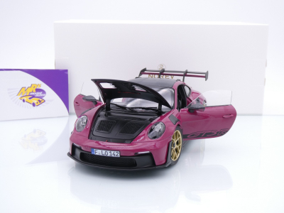 Norev 187370 # Porsche 911 GT3 RS Weissach Package Baujahr 2022 " sternrubin-carbon " 1:18