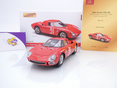 CMC M-268 # Ferrari 250 LM #31 Gewinner Monza 1964 " Nino Vacarella " 1:18