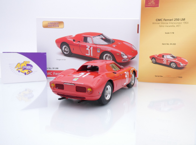 Preview: CMC M-268 # Ferrari 250 LM #31 Gewinner Monza 1964 " Nino Vacarella " 1:18