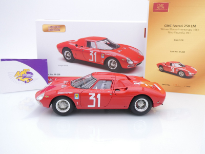 Preview: CMC M-268 # Ferrari 250 LM #31 Gewinner Monza 1964 " Nino Vacarella " 1:18