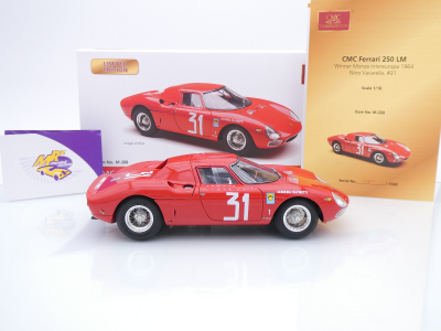 Preview: CMC M-268 # Ferrari 250 LM #31 Gewinner Monza 1964 " Nino Vacarella " 1:18