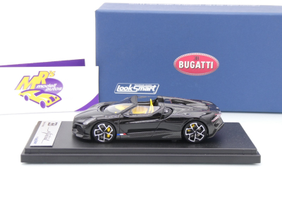 Preview: Look Smart LS544A # Bugatti W16 Mistral Cabriolet Baujahr 2023 " schwarz " 1:43