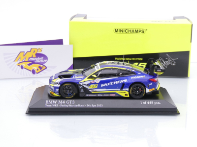 Preview: Minichamps 410232646 # BMW M4 GT3 #46 24h Spa 2023 " WRT Valentino Rossi " 1:43