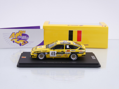 Preview: Spark SB420 # Alfa Romeo GTV 6 #49 24h Spa 1984 " Luigi Racing / Drovandi " 1:43