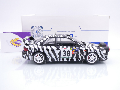 Preview: Solido S1807409 # Subaru Impreza S5 WRC TAP Rallye Partugal 2001 " Zebra " 1:18