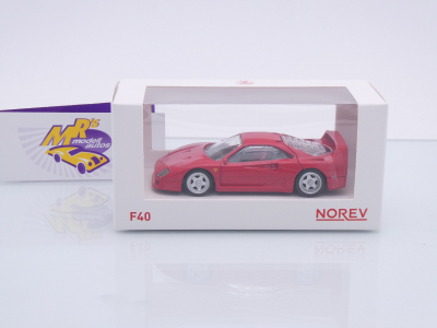 Preview: Norev 730001 # Ferrari F40 Sportwagen Baujahr 1987 " Ferrarirot " 1:43