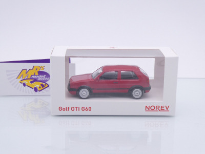 Preview: Norev 840062 # Volkswagen VW Golf II GTI G60 Baujahr 1989 " dunkelrot " 1:43