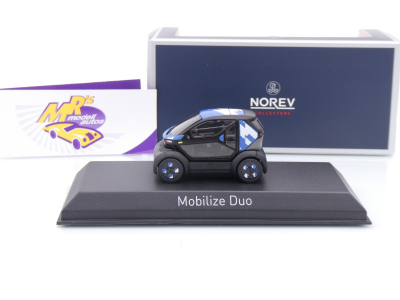 Preview: Norev 519922 # Mobilize Duo Elektro Baujahr 2025 " blau-weiß " 1:43
