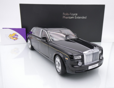 Kyosho 08841DBK2 # Rolls-Royce Phantom EWB Limousine Baujahr 2012 " schwarz (Diamond Black) " 1:18