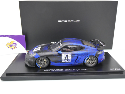 Preview: Spark WAP0214150PCAY # Porsche 718 Cayman GT4 RS Clubsport " schwarz-blau " 1:18