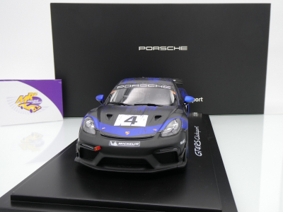 Spark WAP0214150PCAY # Porsche 718 Cayman GT4 RS Clubsport " schwarz-blau " 1:18