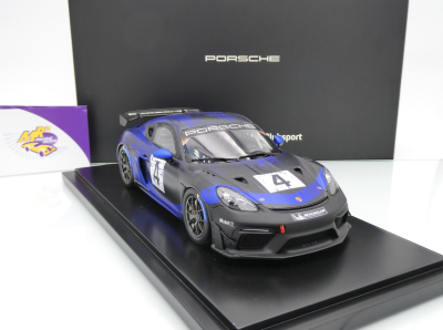 Spark WAP0214150PCAY # Porsche 718 Cayman GT4 RS Clubsport " schwarz-blau " 1:18