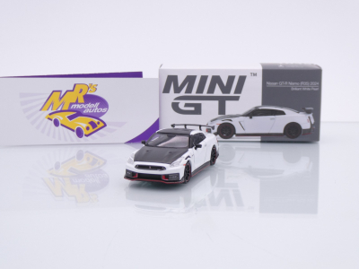 TSM MINI GT MGT01045-L # Nissan Skyline R35 GT-R Nismo 2024 LHD " weiß " 1:64