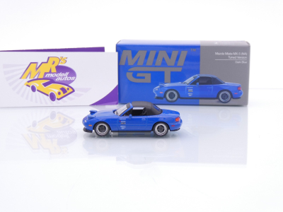 Preview: TSM MINI GT MGT01069-L # Mazda Miata MX-5 NA Tuned Version LHD " dunkelblau " 1:64